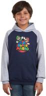 🎮 kids' nintendo animal crossing pullover hoodie: premium boys' clothing with a gaming twist logo