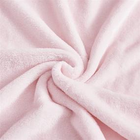 img 1 attached to 🛏️ StangH King Size Flannel Fleece Blanket: Plush Cozy Microfiber for Bed Couch - Pink
