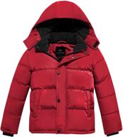 farvalue winter thicken quilted windbreaker: the perfect boys' clothing in jackets & coats logo