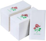 🧻 honova 200 disposable guest towels: stylish bathroom napkins for kitchen, parties, weddings, dinners or events - soft, absorbent, and decorative linen-feel paper hand towels in a 200 pack logo