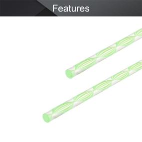 img 2 attached to Fielect 6Mmx250Mm Green Straight Line Solid Acrylic Round Rod PMMA Bar 4Pcs Raw Materials