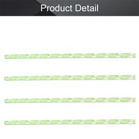 img 1 attached to Fielect 6Mmx250Mm Green Straight Line Solid Acrylic Round Rod PMMA Bar 4Pcs Raw Materials