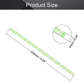 img 3 attached to Fielect 6Mmx250Mm Green Straight Line Solid Acrylic Round Rod PMMA Bar 4Pcs Raw Materials