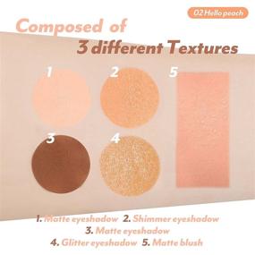 img 2 attached to 🍑 Meme Multi Cube 3 - Hello Peach Mini Multi Palette: 4 Eye-shadows, 1 Blush | K-beauty, Vegan
