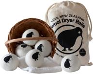 🐑 bewondrous wool dryer balls - 6 pack xl, organic new zealand wool - eco-friendly laundry softener, wrinkle prevention, anti-static properties - reusable dryer sheets alternative logo