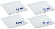 🧽 crizal lens cleaning cloth 4 pack - microfiber cleaning cloth set with carry case for crizal anti reflective lenses. #1 microfiber cloth for cleaning crizal and all anti reflective lenses logo