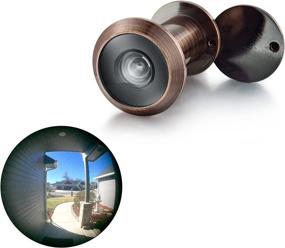 img 4 attached to 🚪 Enhance Home Security with TOGU TG3016YG-AC Solid Brass HD Glass Lens 220-degree Door Viewer Peephole in Antique Copper Finish - UL Listed and Privacy Cover Included!