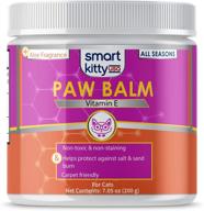 🐾 16 oz smart kitty paw balm for cats - fresh aloe vera scent, non-toxic & non-staining - protects cat's feet in every season - suitable for all ages - made in usa логотип