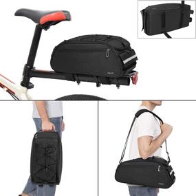 img 1 attached to 🚲 MOSISO Waterproof Bike Rack Bag: Convenient Bicycle Trunk Pannier for Rear Seat Storage & Carrier