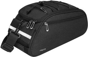 img 4 attached to 🚲 MOSISO Waterproof Bike Rack Bag: Convenient Bicycle Trunk Pannier for Rear Seat Storage & Carrier