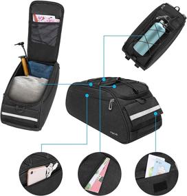 img 2 attached to 🚲 MOSISO Waterproof Bike Rack Bag: Convenient Bicycle Trunk Pannier for Rear Seat Storage & Carrier