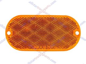 img 1 attached to TRUCK PARTS Reflectors Amber Adhesive