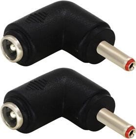 img 4 attached to 🔌 2-Pack 90 Degree Angle Male DC 3.5x1.35mm to Female DC5.5x2.1mm Adapter Cable for Tablet - 5V DC Barrel Power Jack Charging Connector (DC 3.5x1.35mm)