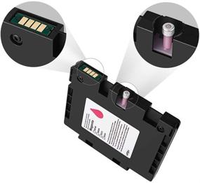img 3 attached to 🖨️ Xcinkjet Sublimation Ink Cartridges Set for Sawgrass Virtuoso SG400 SG800 Printer (4-Pack: 1 Black, 1 Cyan, 1 Magenta, 1 Yellow)