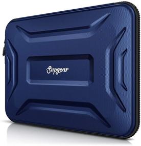 img 4 attached to SUPGEAR 13-13.3 Inch Laptop Sleeve Case: Shockproof & Waterproof MacBook Pro/Air Bag