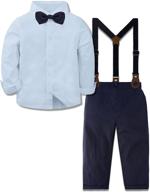 👔 gentleman easter outfits for boys: toddler suspenders clothing for suits & sport coats logo