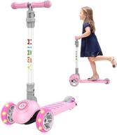 🛴 hiboy hidy scooter: 3 wheel adjustable height & flashing led wheels for kids, age 3-12 logo