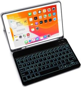 img 3 attached to 🔍 XIWMIX Ultra-Slim Wireless Bluetooth Keyboard: 7 Colors Backlit, Compatible with iPad Pro/Air/9.7/10.2/Mini & More iOS/Android/Windows Devices