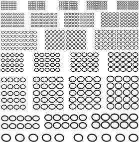 img 2 attached to 🔧 AUTOUTLET 800Pcs Nitrile Rubber NBR O-Ring Gasket Assortment Kits - Metric O Ring Set for Faucet Tap