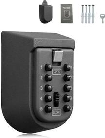 img 4 attached to 🔒 Secure and Waterproof Key Safe Lock Box for Home, Family, and Realtors - 10-Digit Code Combination Wall Mount