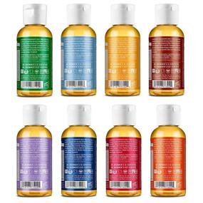 img 3 attached to 🧴 Dr. Bronner's - Pure-Castile Liquid Soap Gift Pack (2 oz) - Almond, Unscented, Citrus, Eucalyptus, Lavender, Peppermint, Rose, Tea Tree - Organic Oils, For Face, Body, and Hair