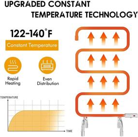 img 2 attached to 🔥 DAILYLIFE Stainless Steel Towel Warmer - Wall Mount & Free Standing, Heated Towel Rack & Drying Rack, Space Saving for Bathroom, 50W Mirror Polished