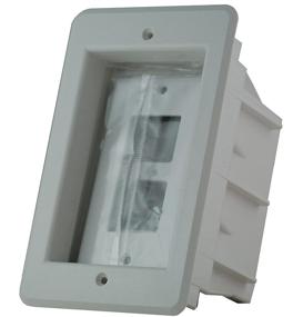 img 1 attached to 🔌 Arlington DVFR1W-1: Convenient Single Gang Recessed Electrical Outlet Mounting Box