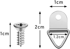 img 3 attached to 🖼️ Одиночные треугольные крепежные элементы для картин SUMAJU: оптимальные решения для подвешивания