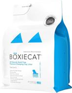 🐱 boxiecat premium clumping cat litter - odor free - clay formula - super clean litter box, extended odor control, strong clumping litter, virtually 100% dust free logo