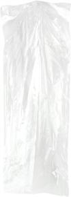 img 3 attached to HANGERWORLD 50 Clear 54inch 80 Gauge Garment Cover: Ultimate Dry Cleaning Protector Bag