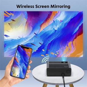 img 3 attached to 📽️ Xinteprid WiFi Mini Projector: Sync Smartphone Screen, 7000L HD Video, iPhone/iOS/Android Compatible