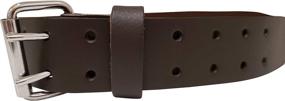 img 1 attached to 🔧 Lautus Heavy Duty 2-Inch Work Belt, Full Grain Leather, 30-46 Inch Waist - 100% Genuine Leather