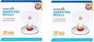 👶 munchkin arm &amp; hammer diaper pail refill bags, pack of 40 logo