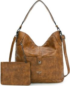 img 4 attached to 👜 Универсальная и шикарная женская сумка на плечо с просторным пространством - идеальная повседневная сумка для модных дам