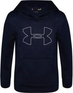 active boys' under armour graphite little hoodie - best clothing for performance logo
