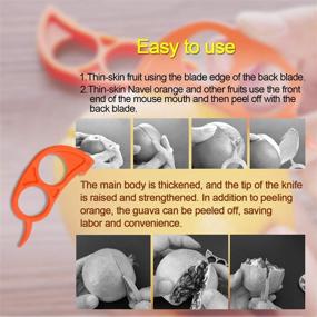 img 2 attached to 🍊 Set of 15 NAHAO Orange Pomelo Citrus Peelers - Essential Tools for Easy Slicing, Cutting, Peeling, and Opening - Kitchen Accessories Knife Cooking Tool - Enhance Your Kitchen Gadget Collection