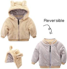 img 3 attached to 🧥 Reversible Toddler Boys' Jackets & Coats in Fleece - Mud Kingdom