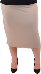 img 4 attached to Stretch Comfort Womens Comfortable Skirt Women's Clothing for Skirts