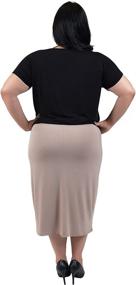 img 2 attached to Stretch Comfort Womens Comfortable Skirt Women's Clothing for Skirts