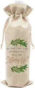 img 4 attached to Сумки для вина Will You Marry Wine Bags