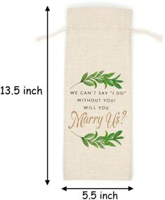 img 2 attached to Сумки для вина Will You Marry Wine Bags