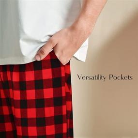 img 1 attached to ILUVIT Buffalo Flannel Sleepwear Pockets Men's Clothing and Sleep & Lounge