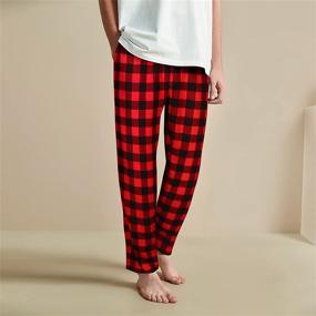 img 3 attached to ILUVIT Buffalo Flannel Sleepwear Pockets Men's Clothing and Sleep & Lounge