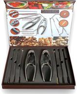 🦞 lobster crackers and picks set - premium metal crab crackers with non-slip grip; stainless steel picks & forks. seafood crackers for crab claws. best nut cracker tool for pecan, walnut, and nut shells - product review and buying guide logo