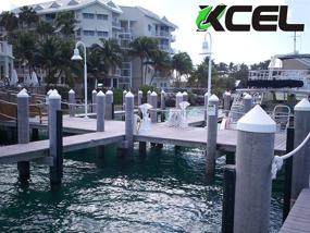 img 1 attached to 🚢 XCEL Polyethylene Dock Piling Cap: Round Cone, 8.5 Inch White - Ultimate Protection for Your Dock Poles