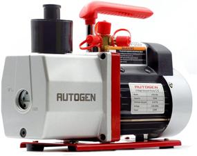 img 4 attached to 🔧 Efficient AUTOGEN 2-Stage Air Vacuum Pump 5CFM 3/4HP 0.3 Pa - Perfect for HVAC/AUTO AC Refrigerant Recharging, Wine Degassing, Cow Milking, and Food Processing