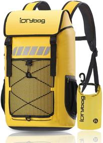 img 4 attached to 🎒 45L IDRYBAG Рюкзак с водонепроницаемой крышкой: идеальный для водных видов спорта, плавающий водонепроницаемый рюкзак-сушилка и водонепроницаемый рюкзак-сушилка