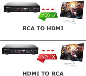 img 1 attached to Конвертер RCA в HDMI, Amtake - 1080P RCA Composite CVBS AV в HDMI видео аудио конвертер адаптер - Совместим с N64, Wii, PS2, Xbox, VHS, VCR, камера, DVD - Поддерживает PAL/NTSC - В комплекте USB кабель питания.