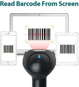 img 1 attached to 🔍 Wireless Barcode Scanner 2-in-1 - Newscan: 2.4Ghz Wireless + USB 2.0 Wired - Rechargeable 1D Barcode Reader - USB Handheld Bar Code Scanner with USB Receiver