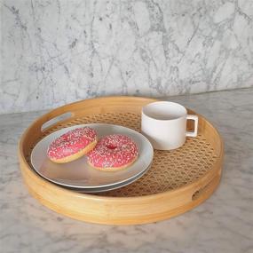 img 2 attached to 🎋 Bamboo Handles Breakfast Decorative: Stylish Serving Solution